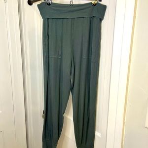 Aerie Foldover Waist Ribbed Joggers